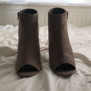 BAMBOO Peep Toe Bootie.